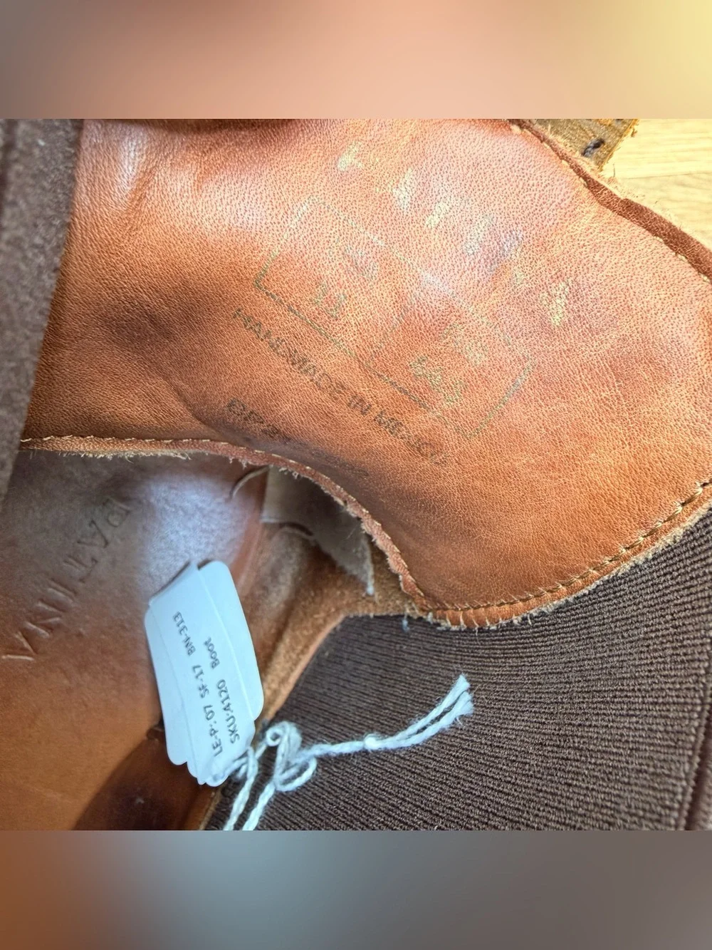 Portland Leather Patina Chelsea Men's size 11 Brown Leather Chelsea Boots